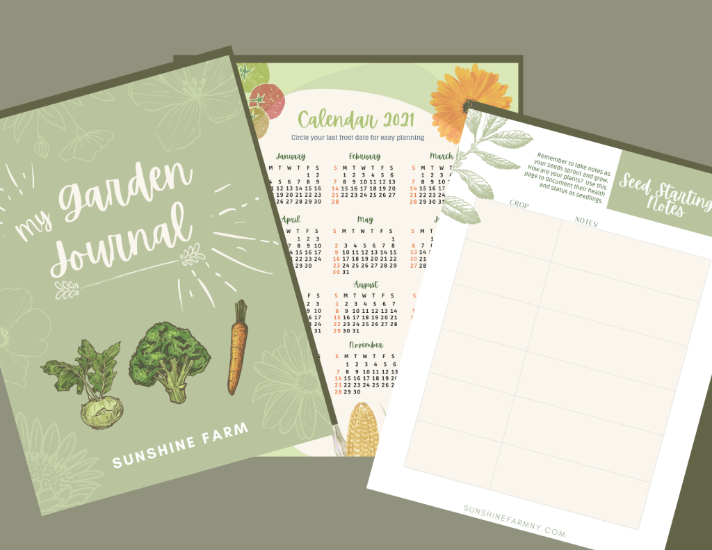 Garden Journal & Planner – SUNSHINE FARM